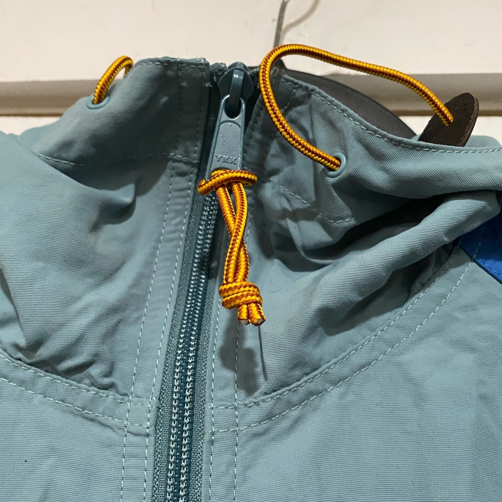 L.L. Bean windbreaker jacket hoodie Mens tall size large colorblock Aztec nylon - Picture 3 of 6